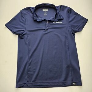 Polaris Think Outside Mens Small Navy Blue Performance Short Sleeve Polo Shirt